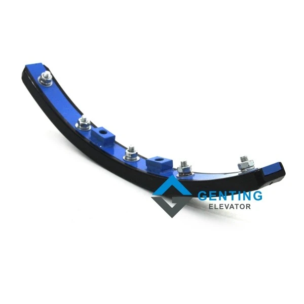 Sigma escalator handrail tension device guide rail